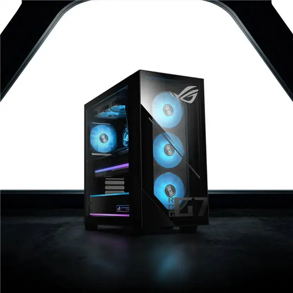 Asus ROG GM700 AMD Ryzen 7 9800X3D Gaming PC | RX 9060 XT | 16GB DDR5 | 2TB SSD | Win 11 Home