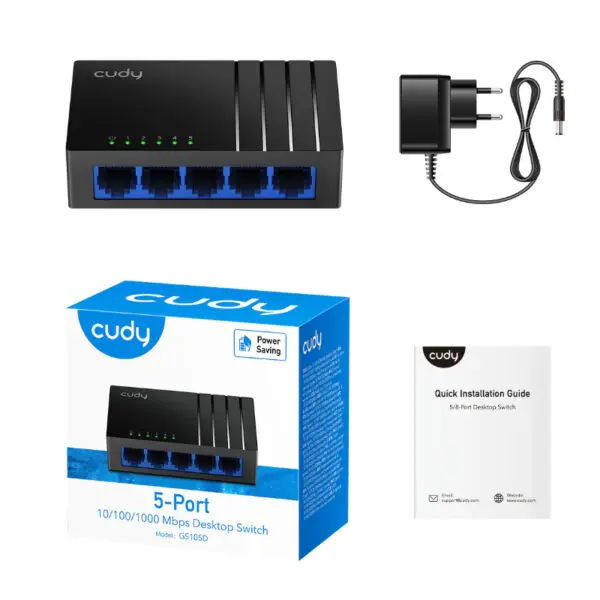 GS105D wr 04 Cudy 5-Port Gigabit Desktop Switch