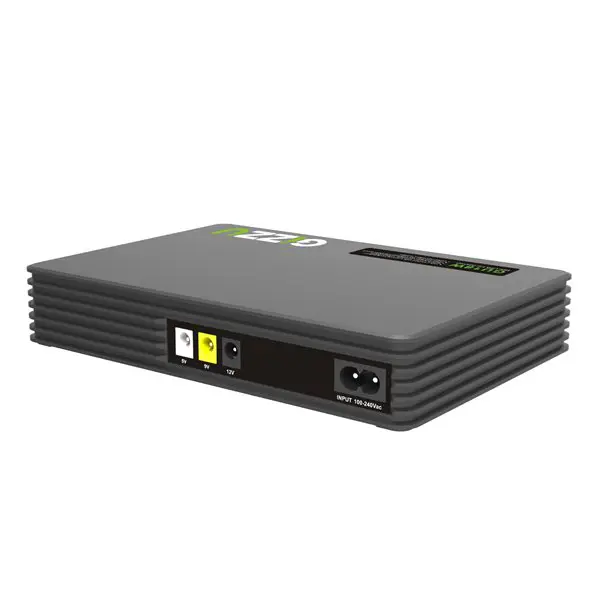 Gizzu SURF Simple 18W 55Wh LiFePO4 MINI DC UPS - Black
