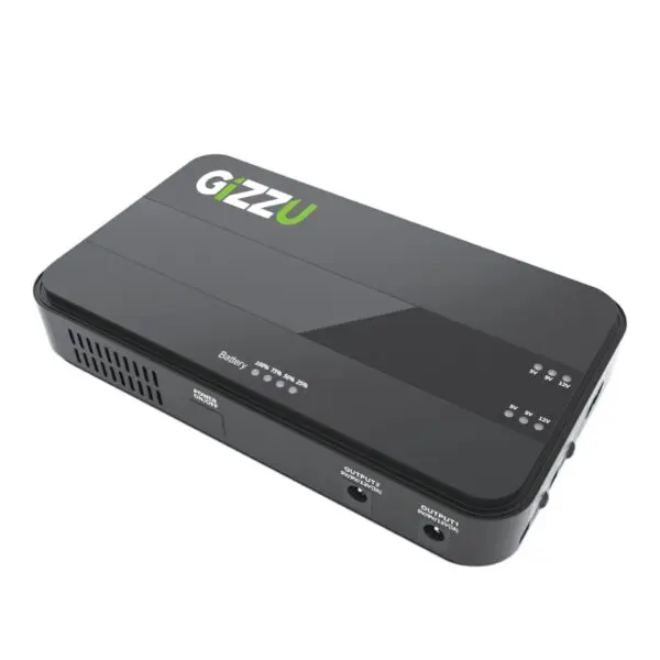 GUDP36W wr 01 GIZZU 36W 32Wh 8800mAh Mini Dual DC UPS Lithium - Black