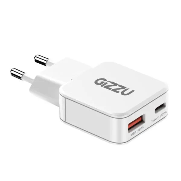Gizzu 2-Port 20W GaN Wall Charger