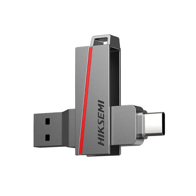 HS-USB-E307C-256G wr -2 HIKSEMI Dual Slim 256GB USB3.2 Flash Drive