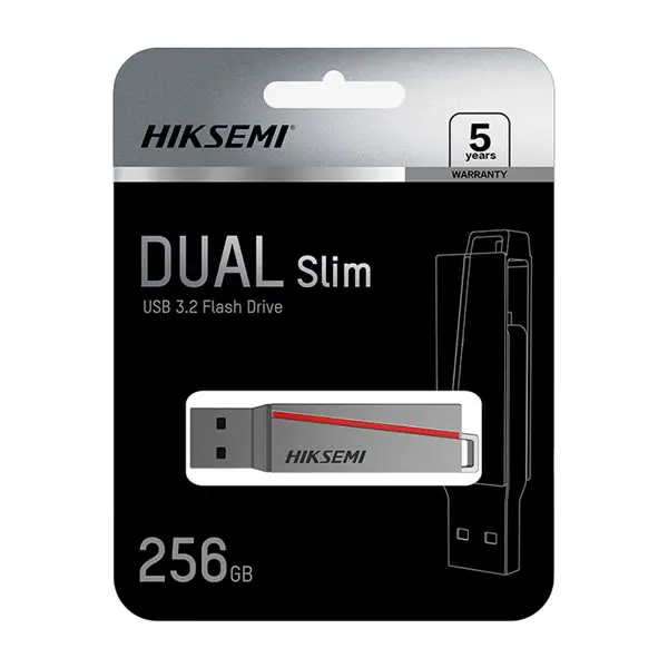 HIKSEMI Dual Slim 256GB USB3.2 Flash Drive