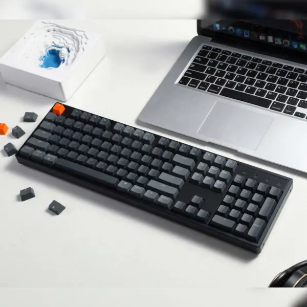 Keychron K10 QMK Full-size RGB Wireless Custom Mechanical Keyboard V.2 (Super RED Switch) – Black