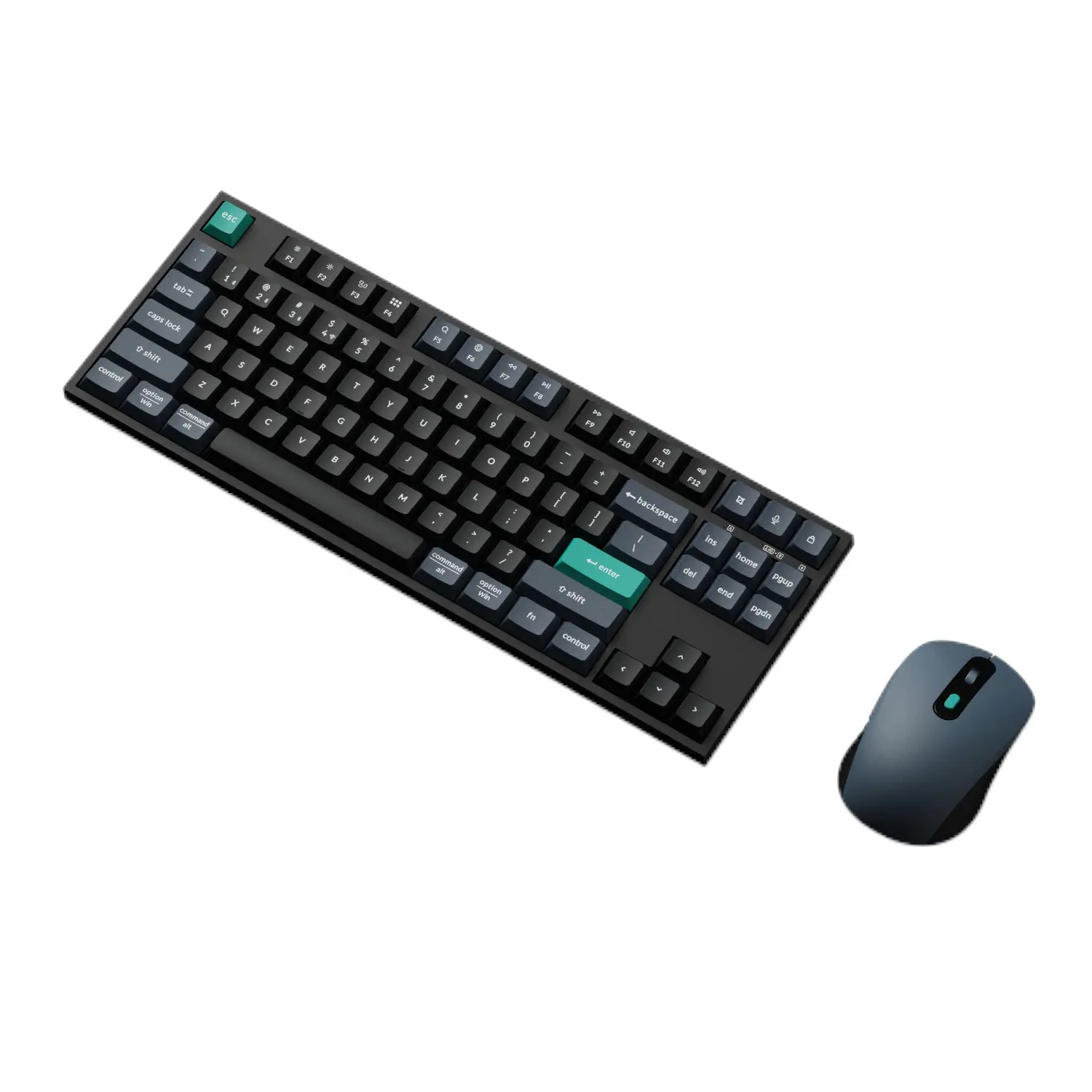 KCBD1 Keychron-B33-Wireless-Kbrd-Mse-Combo-wr 02 Keychron B33 80% TKL Wireless Keyboard and Mouse Combo – Black/Green