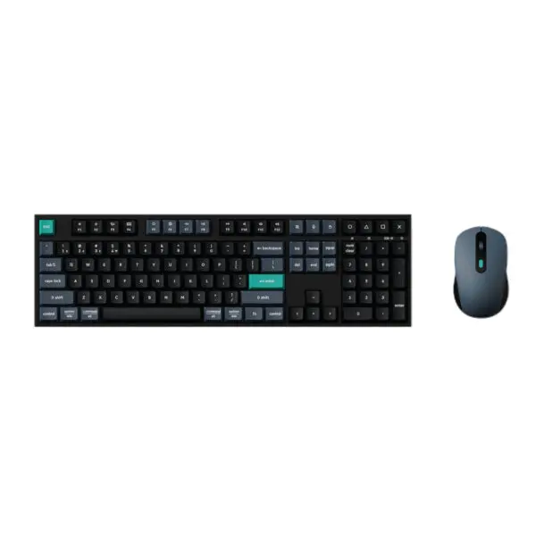 Keychron B36 100% Layout Wireless Keyboard and Mouse Combo – Black/Green