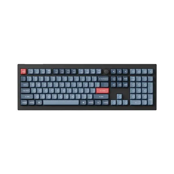 Keychron V6 Max QMK/VIA RED Wireless Custom Mechanical Keyboard | RED Switch - Black