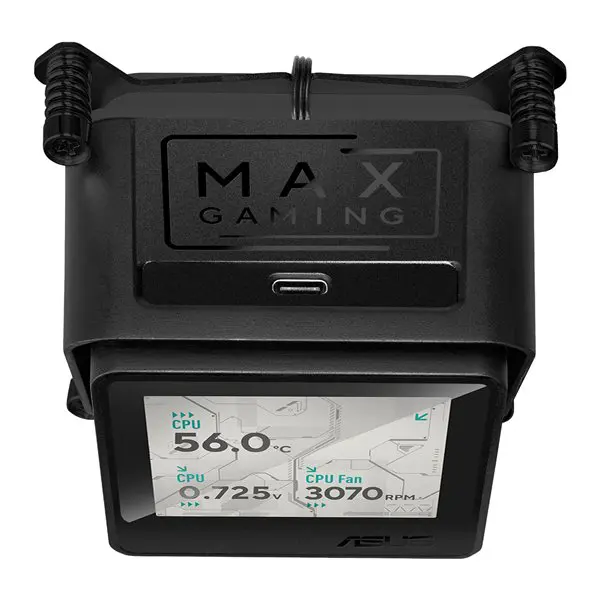 Asus MAX Gaming LC 360 ARGB LCD All-in-one CPU Liquid Cooler - Black