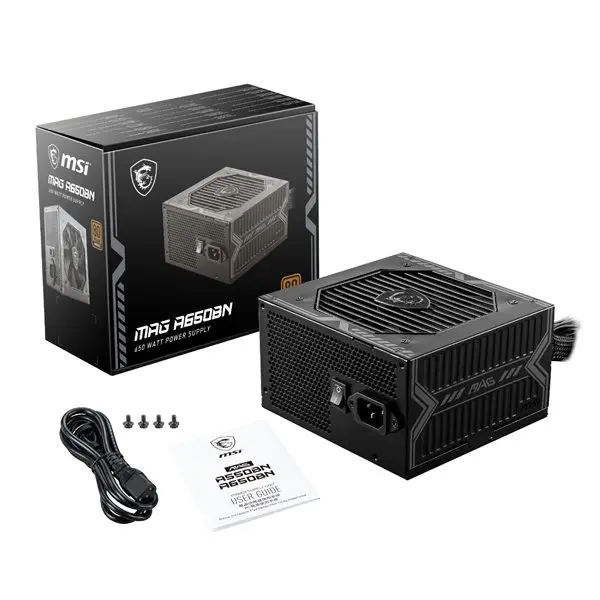 MSI MAG A650BN 80PLUS Bronze 650W Non-modular Power Supply