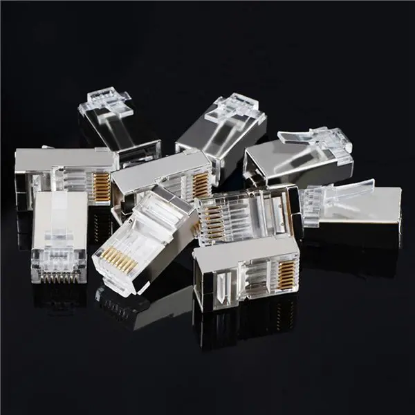 UGREEN NW111 RJ45 Cat6 Ethernet Network Head 100 Pack - Silver/Transparent