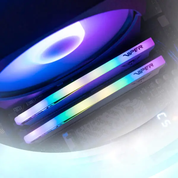 Patriot Viper Elite 5 RGB 32GB 6000MHz DDR5 Desktop Gaming Memory Kit - White