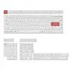 PBT-57 wr 01a Keychron Double Shot PBT OSA Full Keycap Set - Black/White