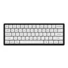 PBT-57 wr 05a Keychron Double Shot PBT OSA Full Keycap Set - Black/White