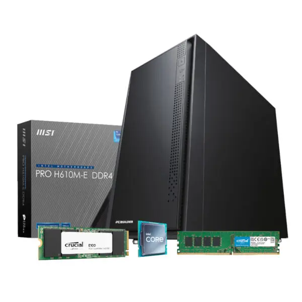 PCBuilder Intel i3-12100 HOME MASTER Windows 11 Desktop PC