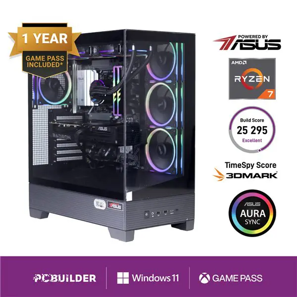 PCBuilder Ryzen 7 7800X3D MAXIMUS Windows 11 Gaming PC