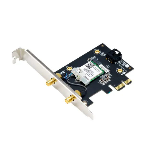ASUS  Wi-Fi 7 Tri-Band PCIe Wireless Adapter with Bluetooth 5.4 – Black