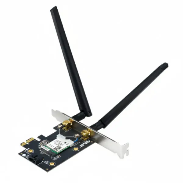 ASUS  Wi-Fi 7 Tri-Band PCIe Wireless Adapter with Bluetooth 5.4 – Black