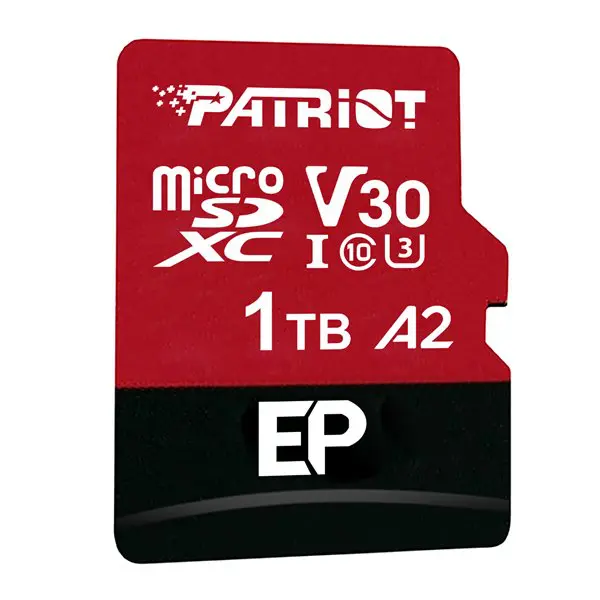 Patriot EP Series 1TB MICRO SDXC V30 A2 (w/o Adaptor)