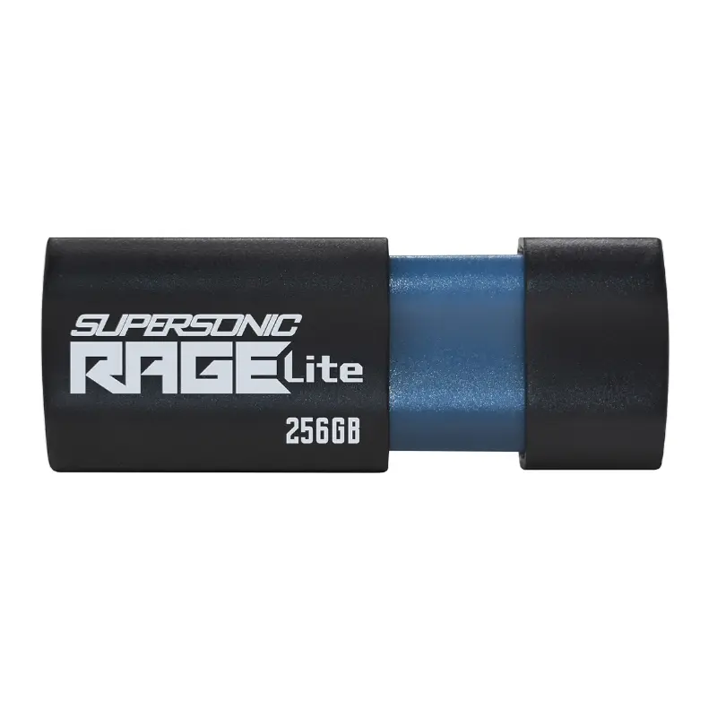 PEF256GRLB32U wr 01 Patriot Rage Lite 256GB USB3.2 Flash Drive - Black