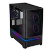 Asus Prime AP202 ARGB Curved Tempered Glass Micro-ATX Chassis – Black