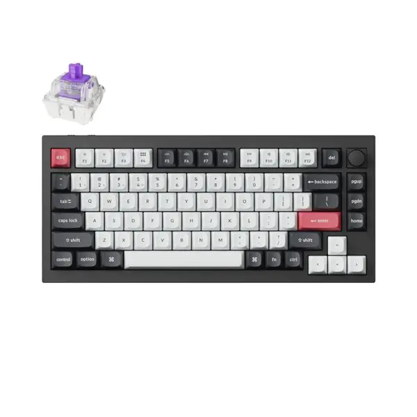 Keychron Q1H-M1 QMK Wireless Custom Keyboard - Black