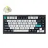 Keychron Q1 Max QMK/VIA RGB Wireless Custom Mechanical Keyboard (Gateron BANANA Switches) - Black
