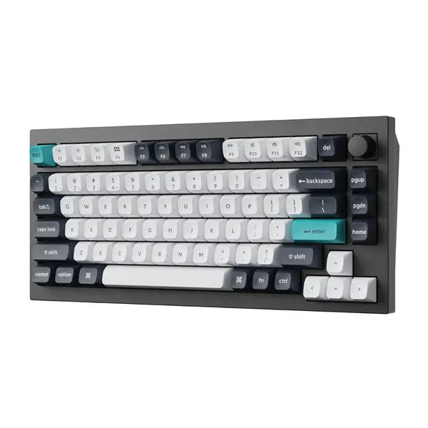Keychron Q1 Max QMK/VIA RGB Wireless Custom Mechanical Keyboard (Gateron BANANA Switches) - Black