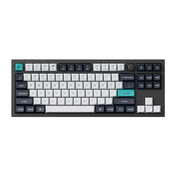 Keychron Q3 Max QMK/VIA 80% Wireless Custom Mechanical Keyboard (Banana Switch) - Carbon Black