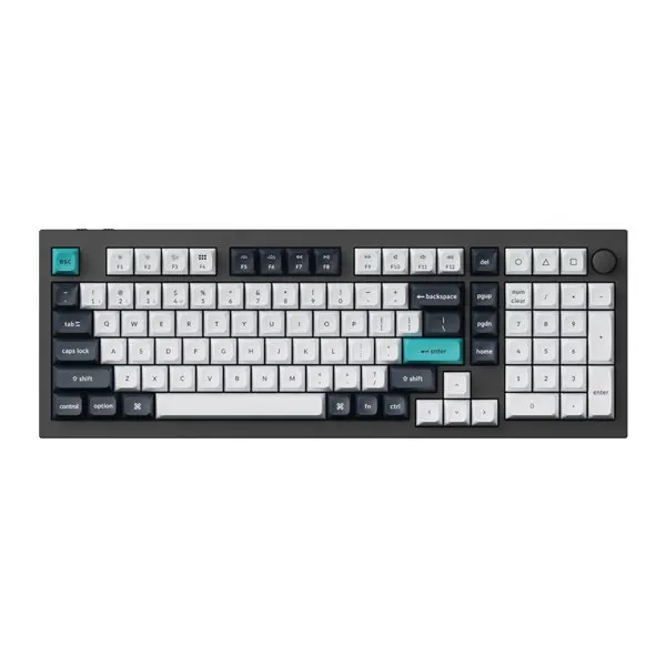Keychron Q5 Max QMK/VIA Full-size Wireless Custom Mechanical Keyboard (Banana Switches) - Carbon Black