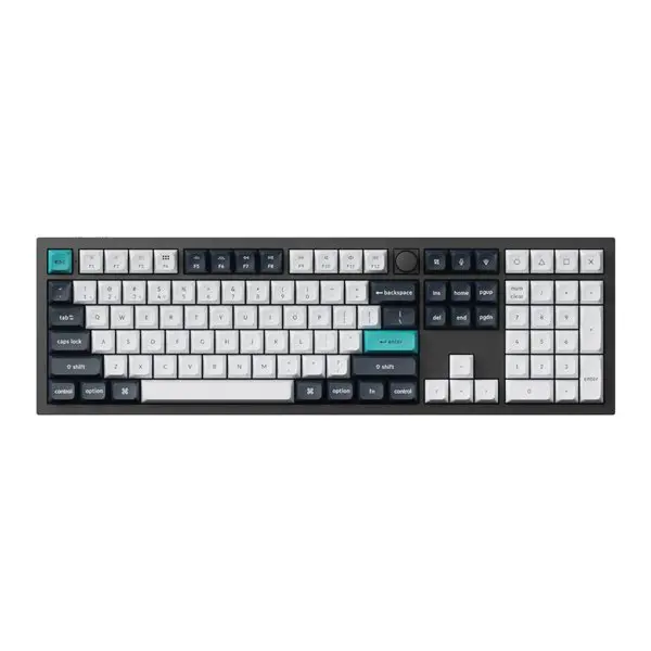 Keychron Q6 Max 100% Full Assembled Knob Red Switch Hot-Swap Gateron Jupiter RGB Wireless Keyboard - Black