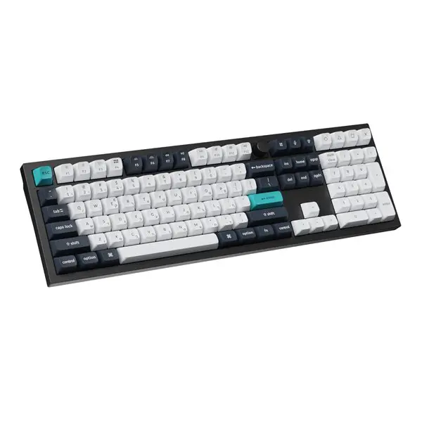 Keychron Q6 Max 100% Full Assembled Knob Red Switch Hot-Swap Gateron Jupiter RGB Wireless Keyboard - Black
