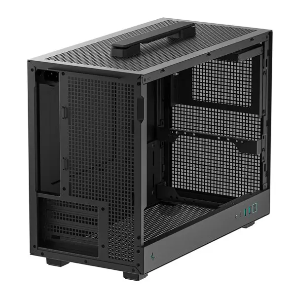 DeepCool CH160 PLUS Micro-ATX Chassis - Black