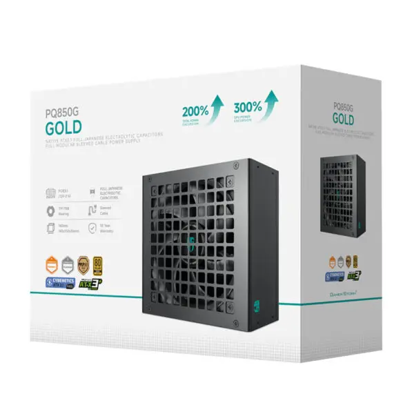 DeepCool PQ850M 850W 80 PLUS GOLD Fully Modular Power Supply