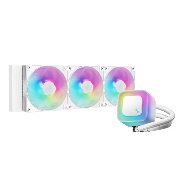 DeepCool LE360 V2 ARGB 360mm AIO Liquid Cooler - White