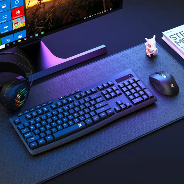 Redragon BS-7367-B Wireless Office Keyboard and Mouse Combo - Black