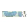 Redragon BS8772 Wireless Keyboard and Mouse Combo - Cream/Blue