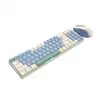 Redragon BS8772 Wireless Keyboard and Mouse Combo - Cream/Blue
