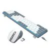 Redragon BS8772 Wireless Keyboard and Mouse Combo - Grey/White
