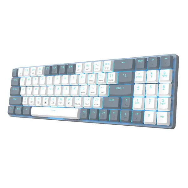 Redragon BS8772 Wireless Keyboard and Mouse Combo - Grey/White