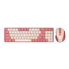 Redragon BS8772 Wireless Keyboard and Mouse Combo - Red/Pink