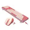 Redragon BS8772 Wireless Keyboard and Mouse Combo - Red/Pink