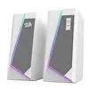 Redragon GS20W ANVIL 3W 2.0 RGB Stereo Desktop PC Speakers - White