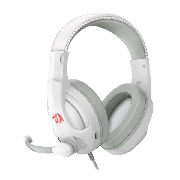 Redragon H211 CRONUS Surround Sound RGB Wired Gaming Headset – White