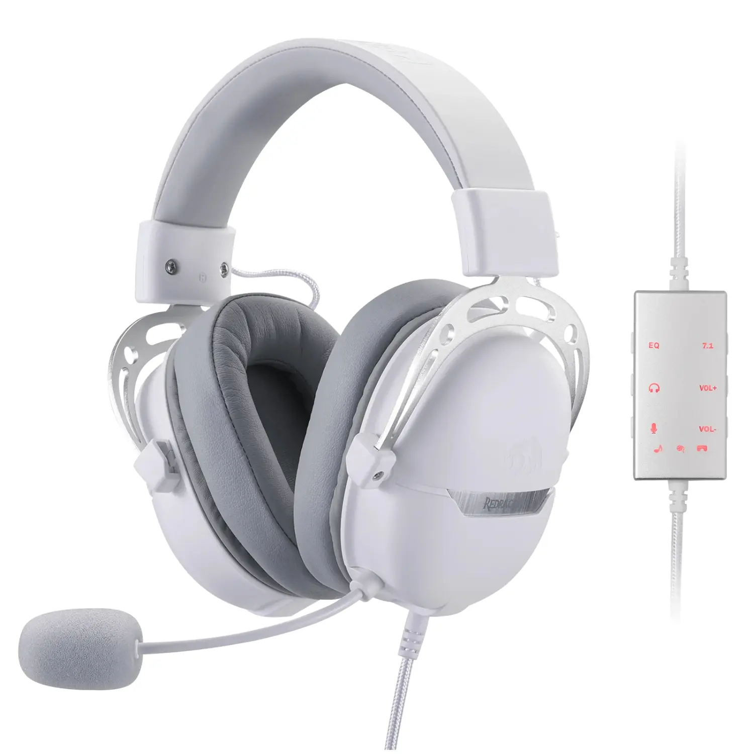 RD-H376WG REDRAGON-OVER-EAR-AURORA-WH wr 01 REDRAGON Over-Ear AURORA Gaming Headset - White