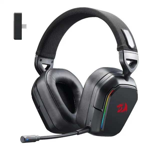 Redragon H868 RGB Wireless Gaming Headset - Black