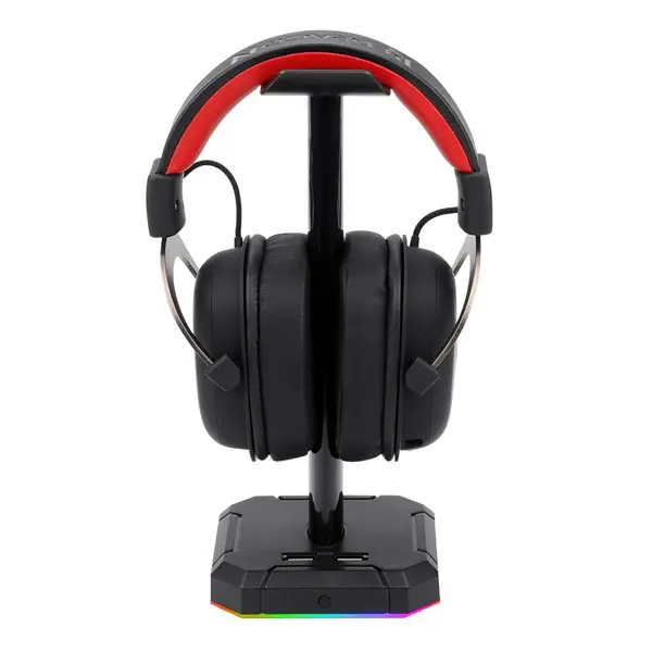 Redragon HA300 Scepter Pro RGB Headset Stand with USB Hub (4 x USB 2.0, RGB Lighting)
