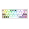 Redragon K617 FIZZ 60% Wired RGB Gaming Keyboard - White/Grey