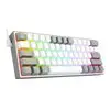 Redragon K617 FIZZ 60% Wired RGB Gaming Keyboard - White/Grey