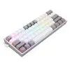 Redragon K617 FIZZ 60% Wired RGB Gaming Keyboard - White/Grey
