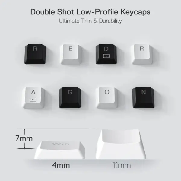 Redragon K632 HORUS Mini 60% RGB Wired Gaming Keyboard – White